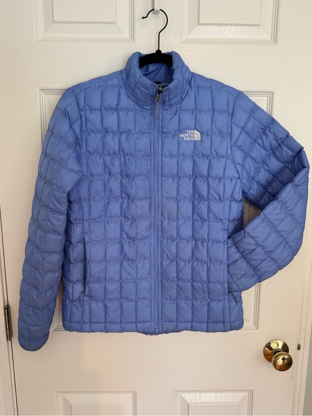 The North Face Thermoball Women's Light Blue Quilted Puffer Jacket